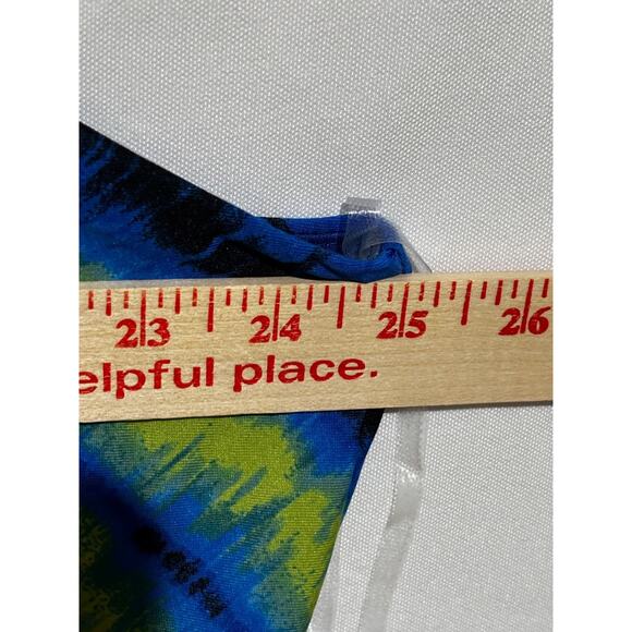 New Ashley Stewart blouson Maxi dress Tie-dye  print Plus sz 22/24 Hippie bright - Picture 9 of 10